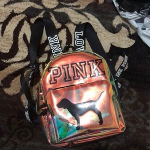 Love pink backpack